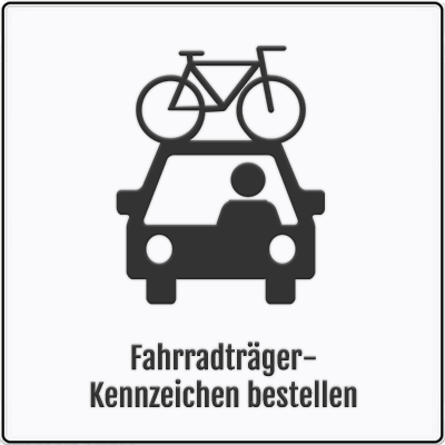 Fahrradträger-Kennzeichen