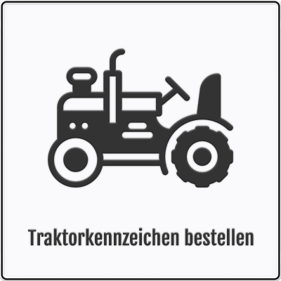 Traktor-Kennzeichen